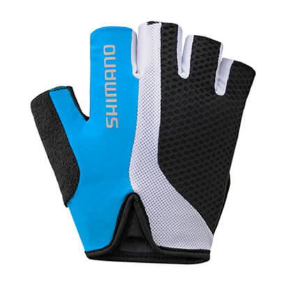 SHIMANO TOURING rękawiczki uniwersalne krótkie unisex niebieskie