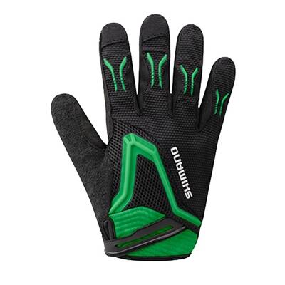 SHIMANO FREE RIDE rękawiczki uniwersalne długie męskie czarno-zielone