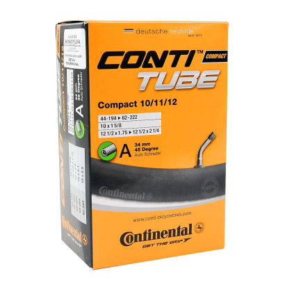CONTINENTAL COMPACT 10" 11" 12" dętka 10 x 1 5/8 - 12 1/2 x 1.75 samochodowy 45stopni 34mm